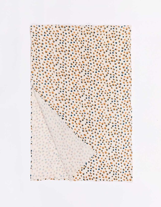Rectangular scarf in organic cotton gauze femme La Fianc&eacute;e