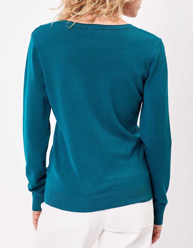 V-neck knit sweater femme La Fianc&eacute;e