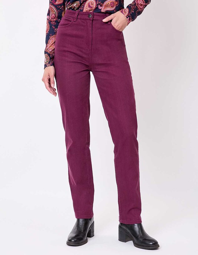 Straight-leg jeans in organic cotton denim femme La Fianc&eacute;e