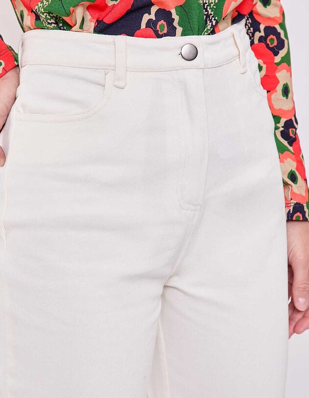 Straight-leg jeans in organic cotton denim femme La Fianc&eacute;e