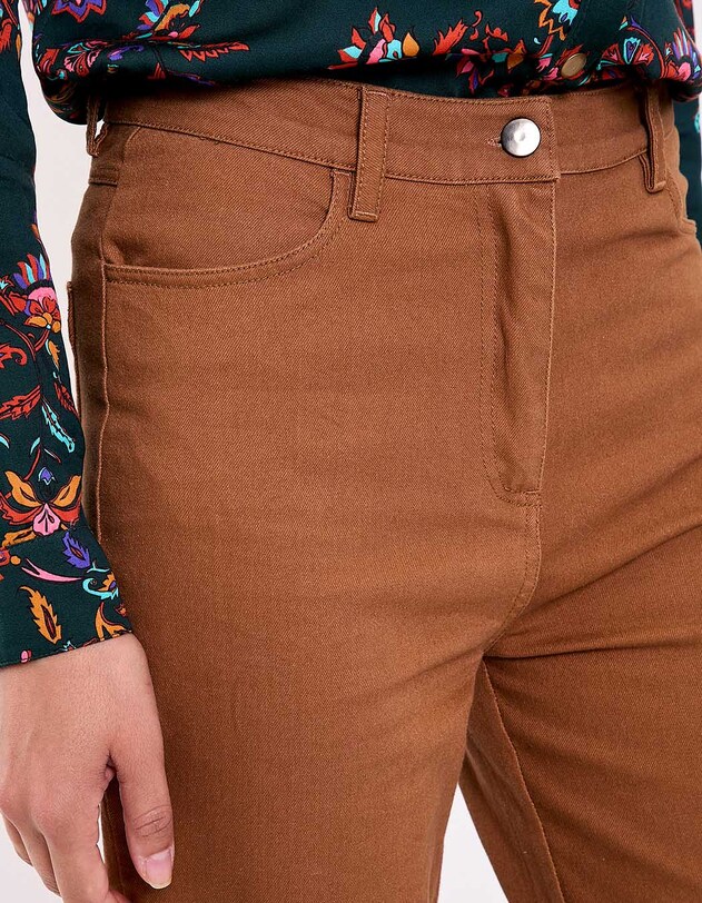 Straight-leg jeans in organic cotton denim femme La Fianc&eacute;e