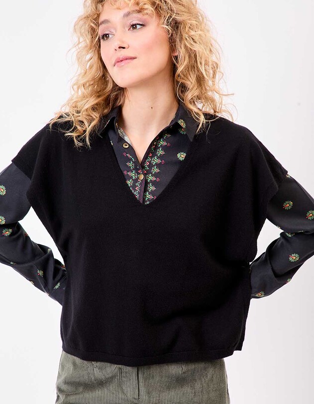 Sleeveless knit sweater femme La Fianc&eacute;e