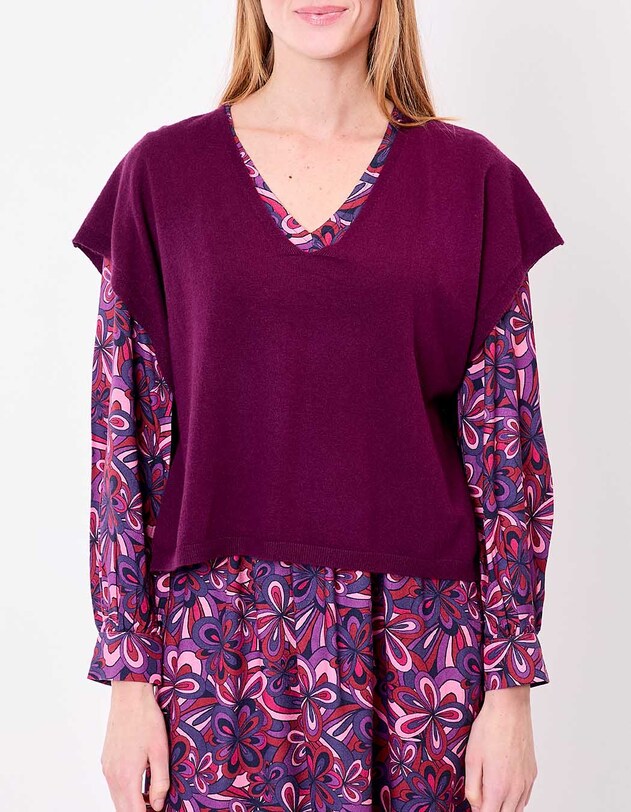 Sleeveless knit sweater femme La Fianc&eacute;e