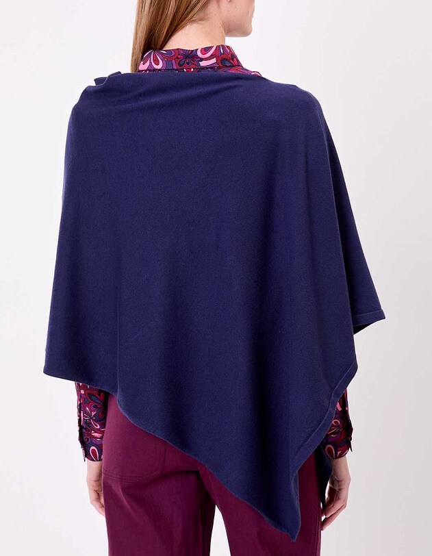 Womens knit poncho femme La Fianc&eacute;e