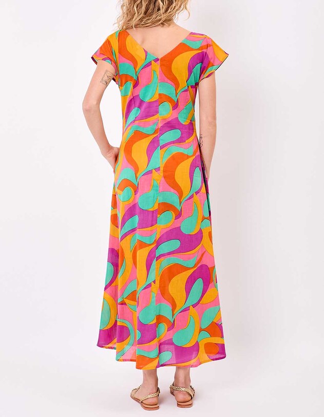 Long dress in organic cotton voile femme La Fianc&eacute;e