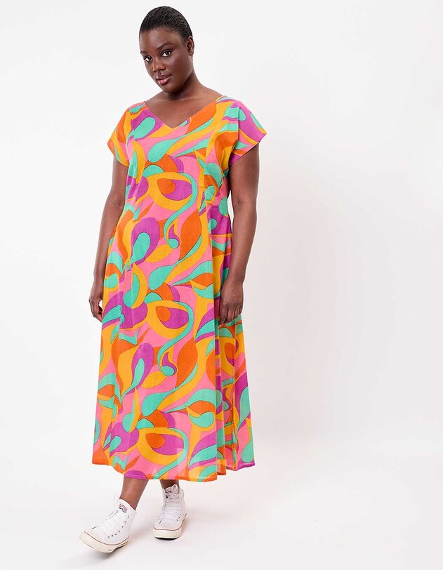 Long dress in organic cotton voile femme La Fianc&eacute;e