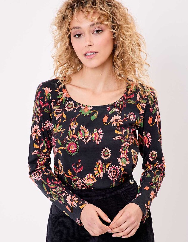 Organic flamed cotton T-shirt femme La Fianc&eacute;e