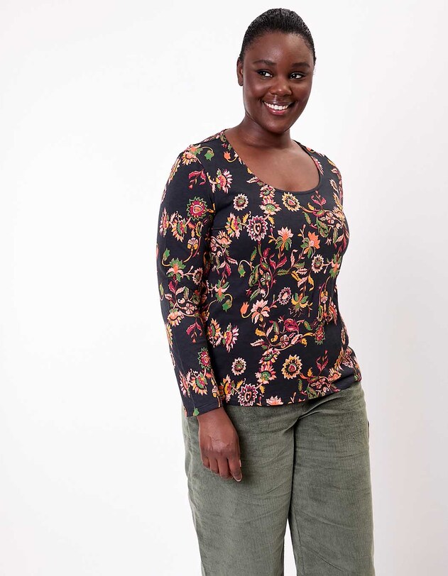 Organic flamed cotton T-shirt femme La Fianc&eacute;e