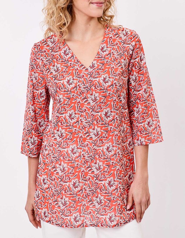 Women&rsquo;s tunic in organic cotton voile femme La Fianc&eacute;e
