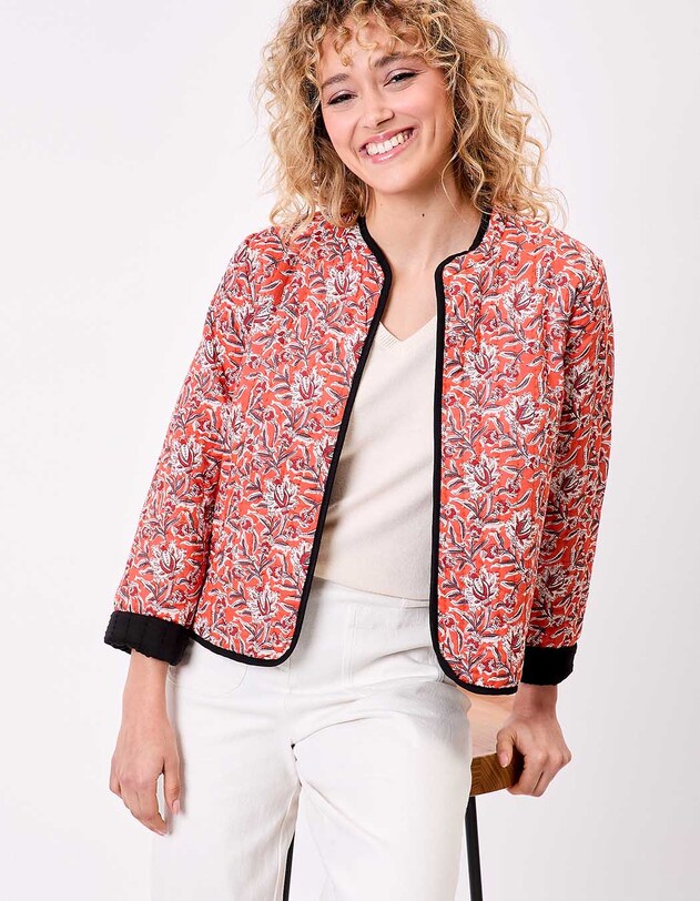 Reversible quilted jacket in organic cotton femme La Fianc&eacute;e