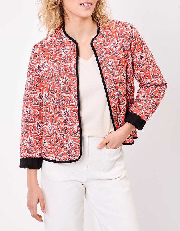 Reversible quilted jacket in organic cotton femme La Fianc&eacute;e