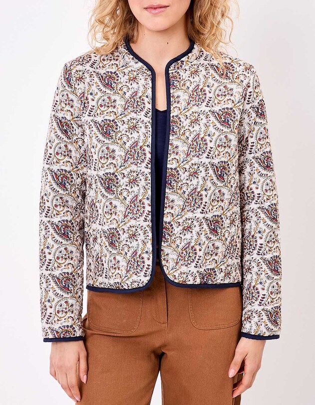 Reversible quilted jacket in organic cotton femme La Fianc&eacute;e