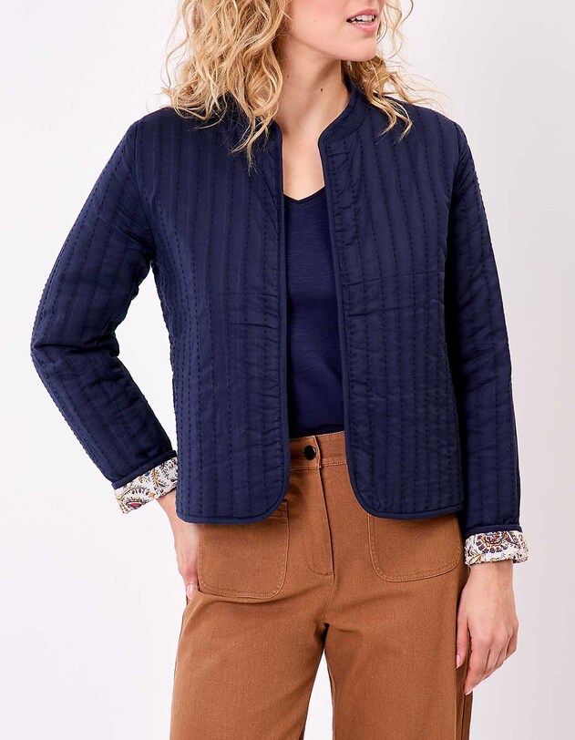 Reversible quilted jacket in organic cotton femme La Fianc&eacute;e