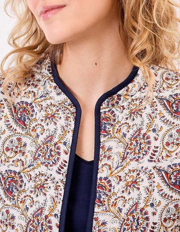 Reversible quilted jacket in organic cotton femme La Fianc&eacute;e