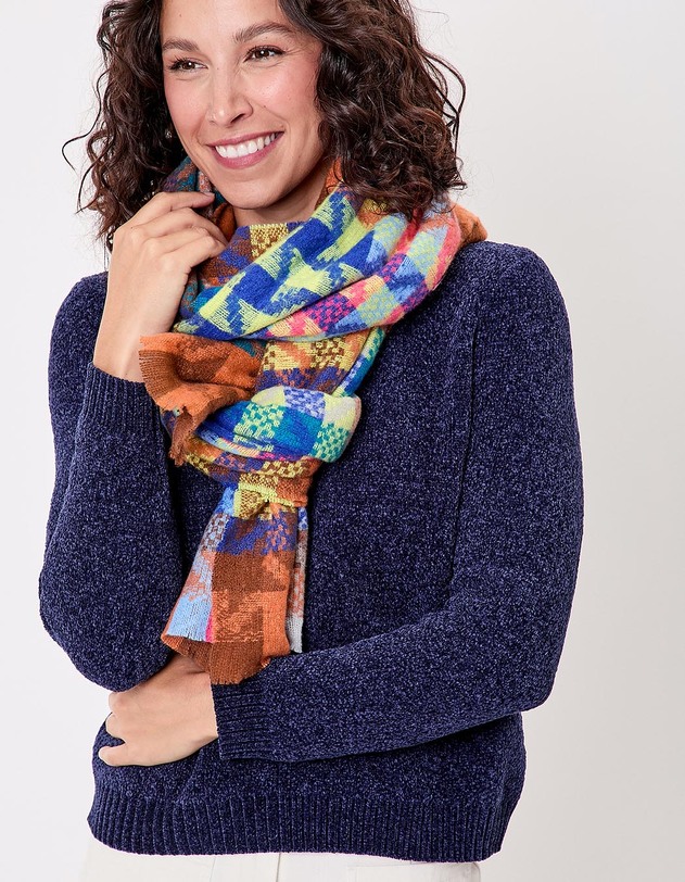 Women&rsquo;s printed rectangular scarf femme La Fianc&eacute;e