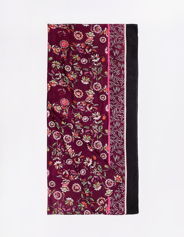 Large printed fluid stole femme La Fianc&eacute;e