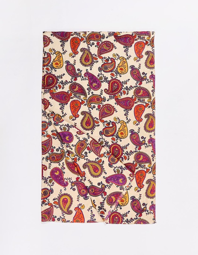 Printed rectangular stole femme La Fianc&eacute;e