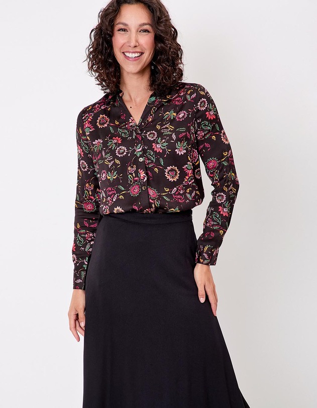 Straight satin shirt femme La Fianc&eacute;e