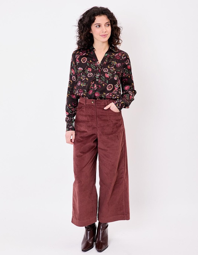 Straight satin shirt femme La Fianc&eacute;e