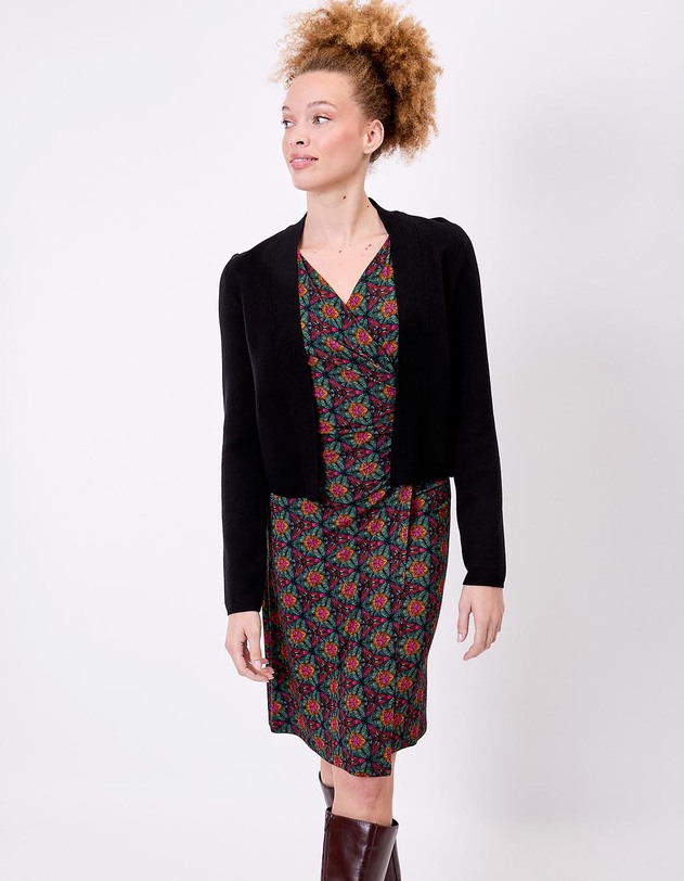 Women&rsquo;s plain short knit cardigan femme La Fianc&eacute;e