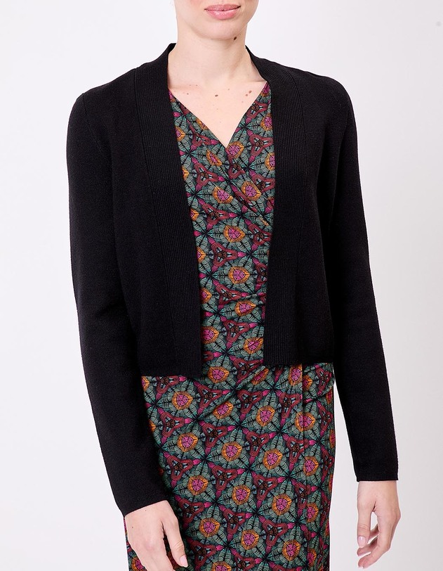 Women&rsquo;s plain short knit cardigan femme La Fianc&eacute;e