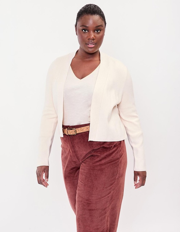 Women&rsquo;s plain short knit cardigan femme La Fianc&eacute;e