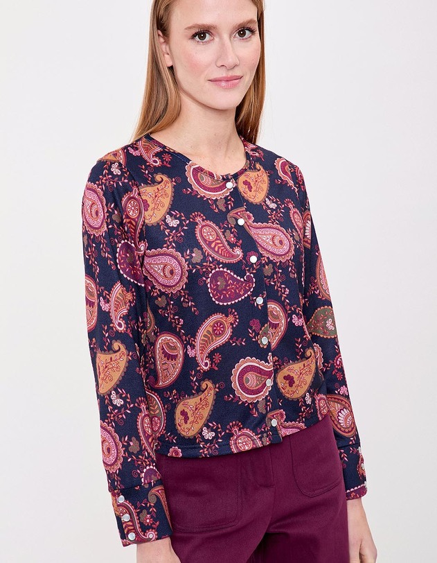Fine knit buttoned cardigan femme La Fianc&eacute;e