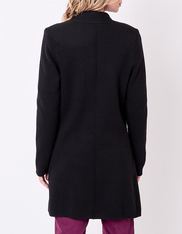 Plain long knit cardigan femme La Fianc&eacute;e