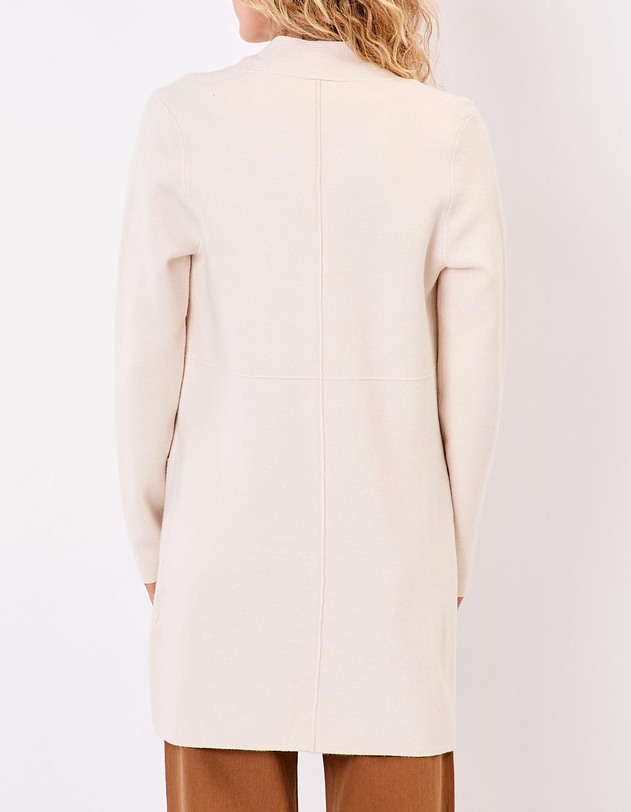 Plain long knit cardigan femme La Fianc&eacute;e