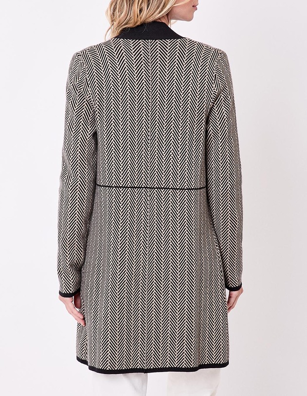Plain long knit cardigan femme La Fianc&eacute;e
