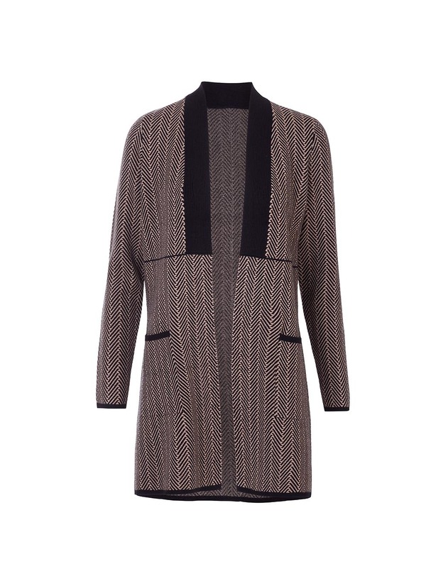 Plain long knit cardigan femme La Fianc&eacute;e