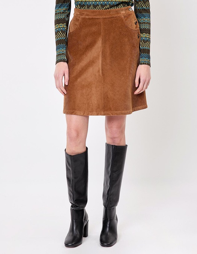 Corduroy A-line skirt femme La Fianc&eacute;e