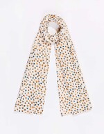 Rectangular scarf in organic cotton gauze femme La Fiancée