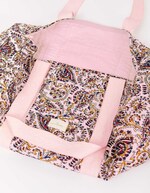 Quilted bowling bag in organic cotton femme La Fiancée