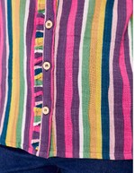 Embroidered shirt in organic cotton gauze femme La Fiancée