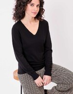 V-neck knit sweater femme La Fiancée