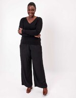 V-neck knit sweater femme La Fiancée