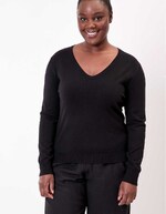 V-neck knit sweater femme La Fiancée