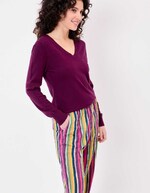 V-neck knit sweater femme La Fiancée