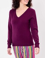 V-neck knit sweater femme La Fiancée