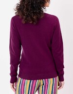 V-neck knit sweater femme La Fiancée
