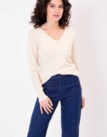 V-neck knit sweater femme La Fiancée