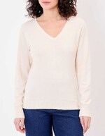 V-neck knit sweater femme La Fiancée