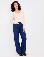 V-neck knit sweater femme La Fiancée