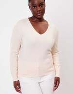 V-neck knit sweater femme La Fiancée