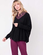 Oversized knit sweater femme La Fiancée
