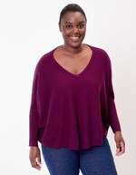 Oversized knit sweater femme La Fiancée