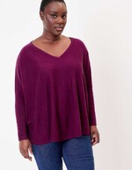 Oversized knit sweater femme La Fiancée