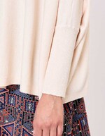 Oversized knit sweater femme La Fiancée