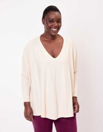 Oversized knit sweater femme La Fiancée